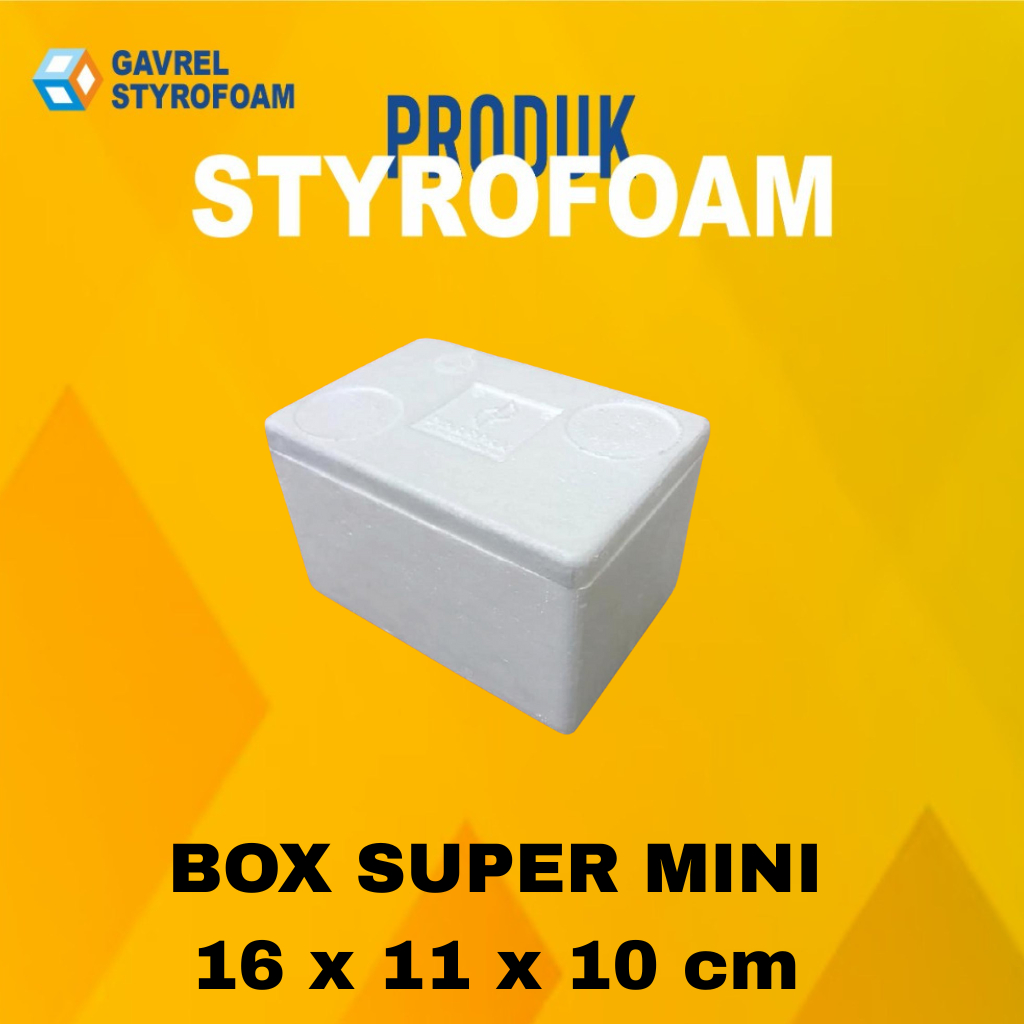 STYROFOAM BOX SUPER MINI / STYROFOAM PACKING 16,5X11,5X10CM