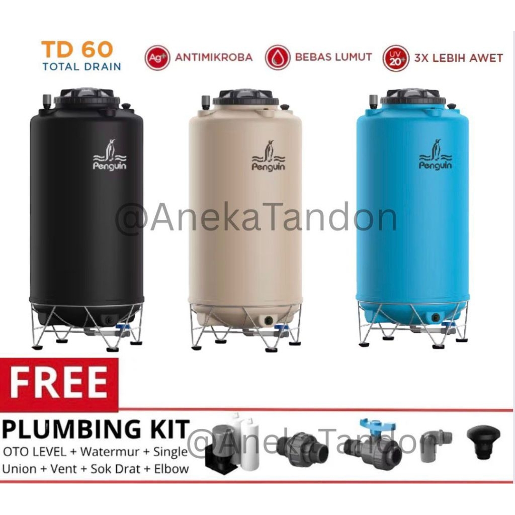 Tangki air / Tandon air / Tangki penguin 600 Liter  - TD 60 Penguin
