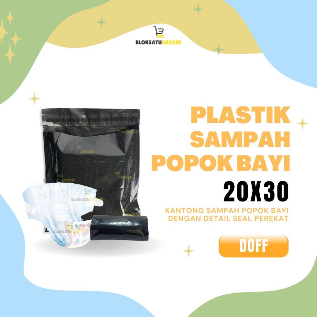 Plastik Popok Bayi - Plastik Popok Traveling - Pembungkus Popok - Plastik Popok Biodegradable
