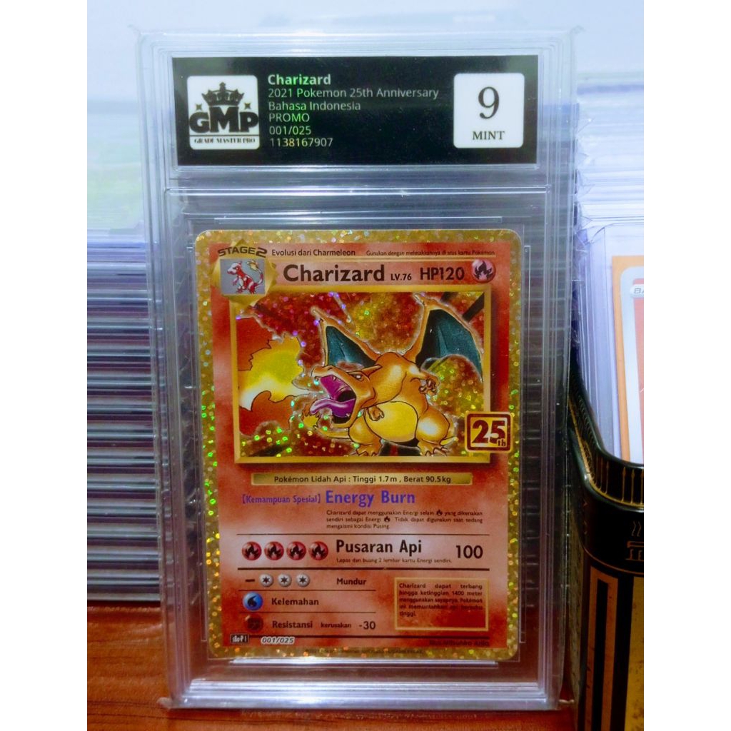 Charizard 2021 Pokemon 25th Anniversary Grade Master Pro 9
