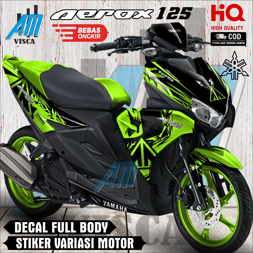 Decal Aerox 125 Full Body Stiker Variasi Motor Yamaha Aerox 125 Desain Abstrak