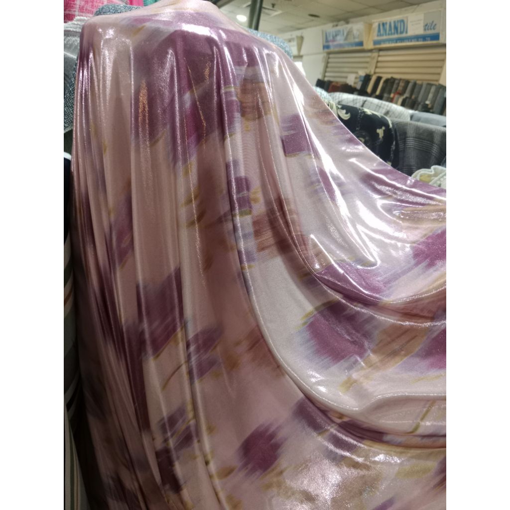 kain spandex Abstrak cantik Metalik streats kain Spandex mewah