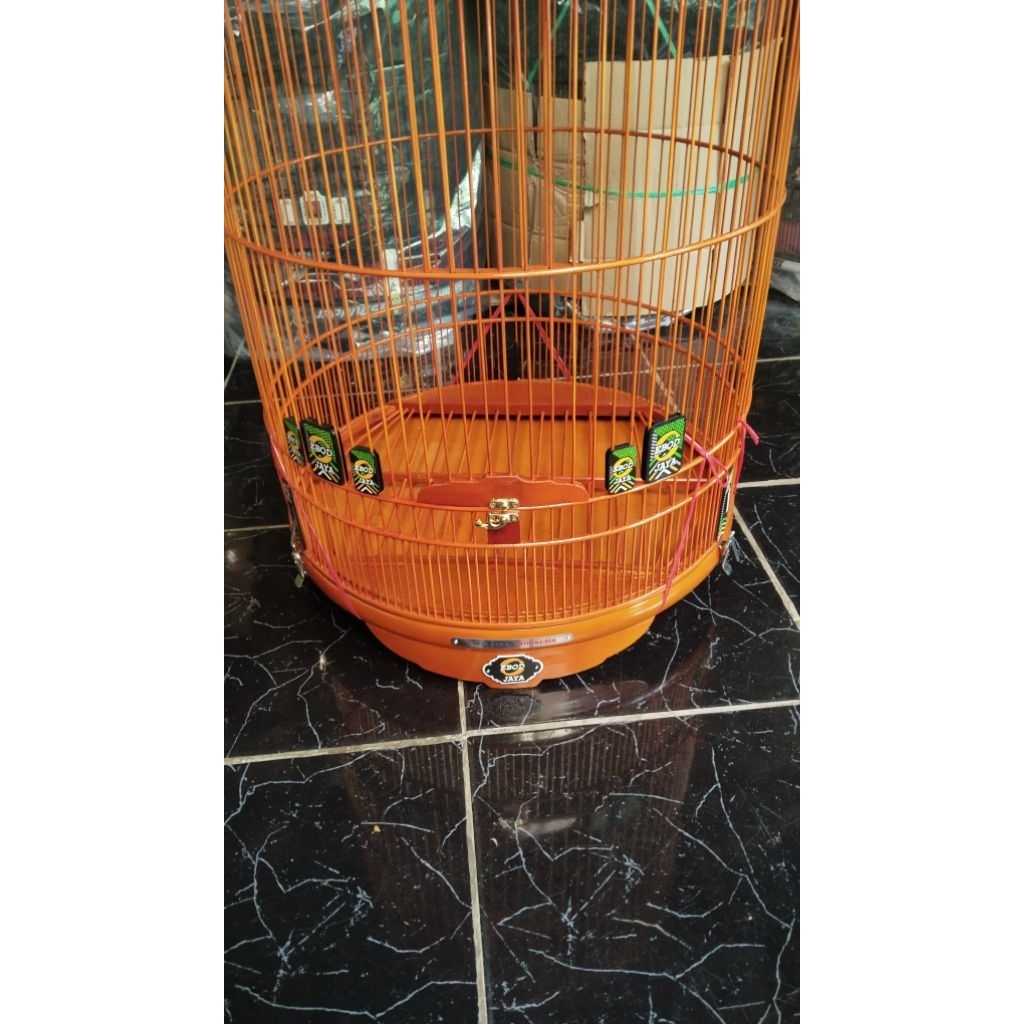sangkar murai no. 2 ebod jaya jeruji atas rapat tebok Ceper bambu