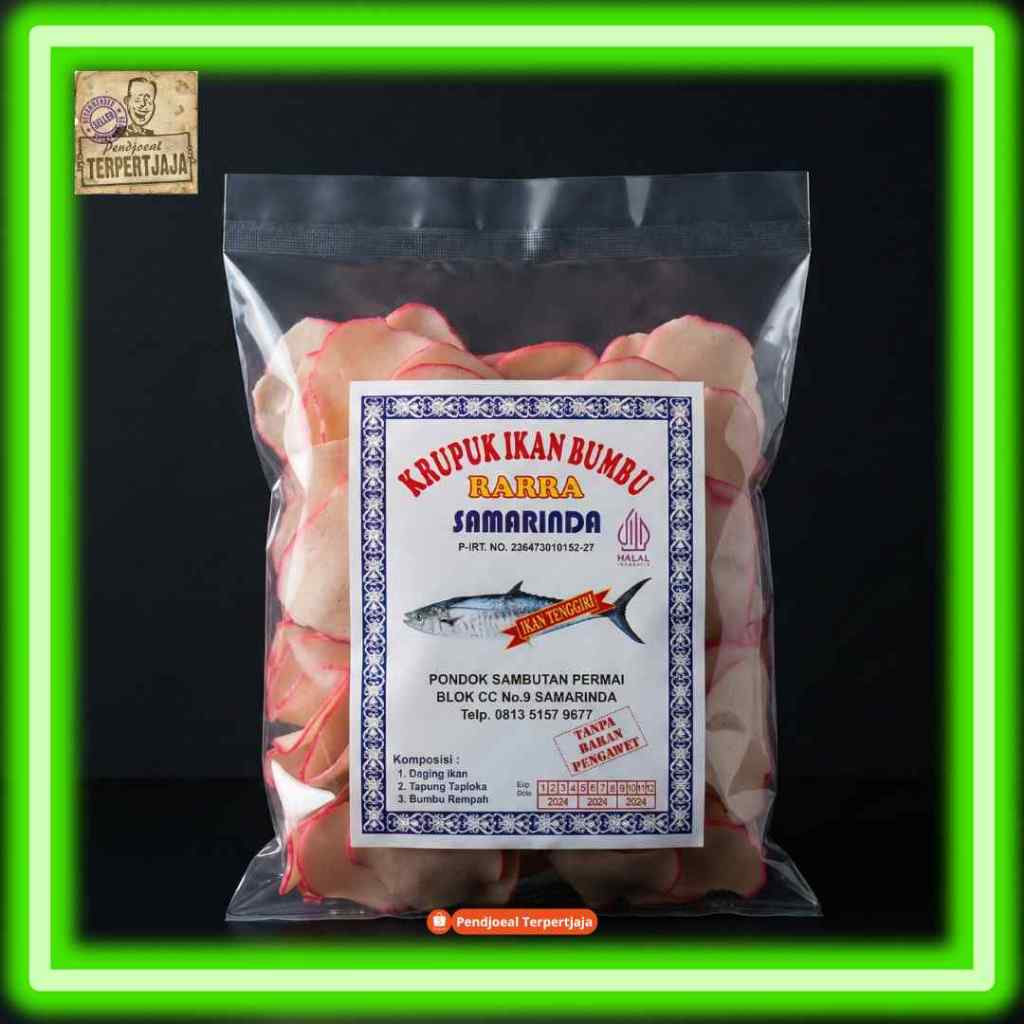 KRUPUK IKAN BUMBU RARRA IKAN TENGGIRI (Mentah)