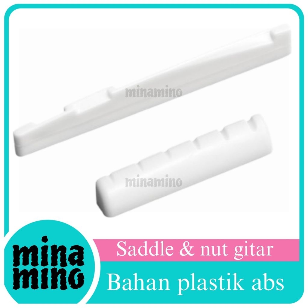 Saddle dan Nut Gitar Akustik Warna Putih - Saddle Nut Gitar Akustik