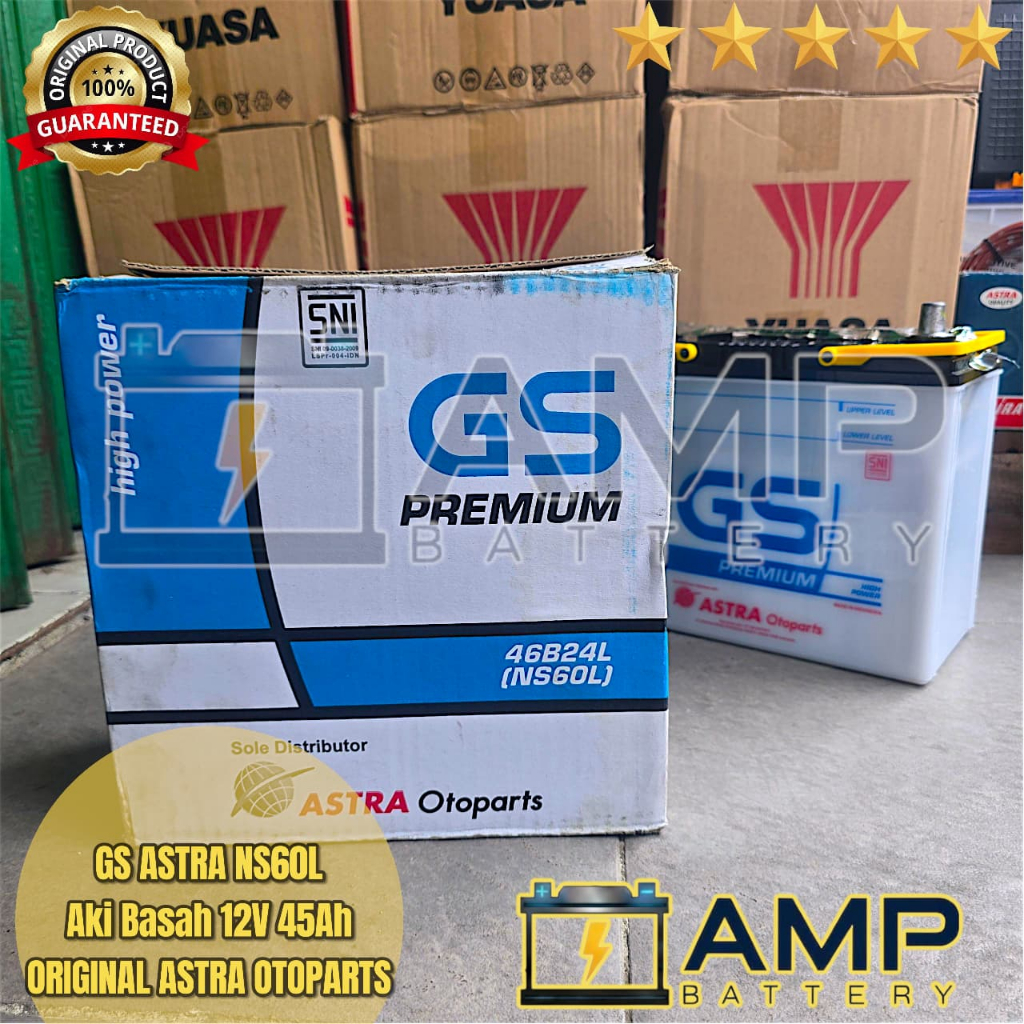 Aki Mobil All New Avanza Xenia New NS60L GS ASTRA Aki Basah Original Astra