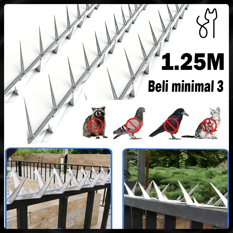 Duri Anti Maling Baja 125cm - Pagar Duri Tembok Anti Panjat Kawat Duri Pagar Anti Maling  Untuk Peng