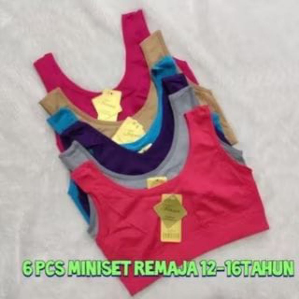 12Pcs Miniset anak Sd Ukuran 6-14 tahun/Miniset anak polos/Miniset anak-anak