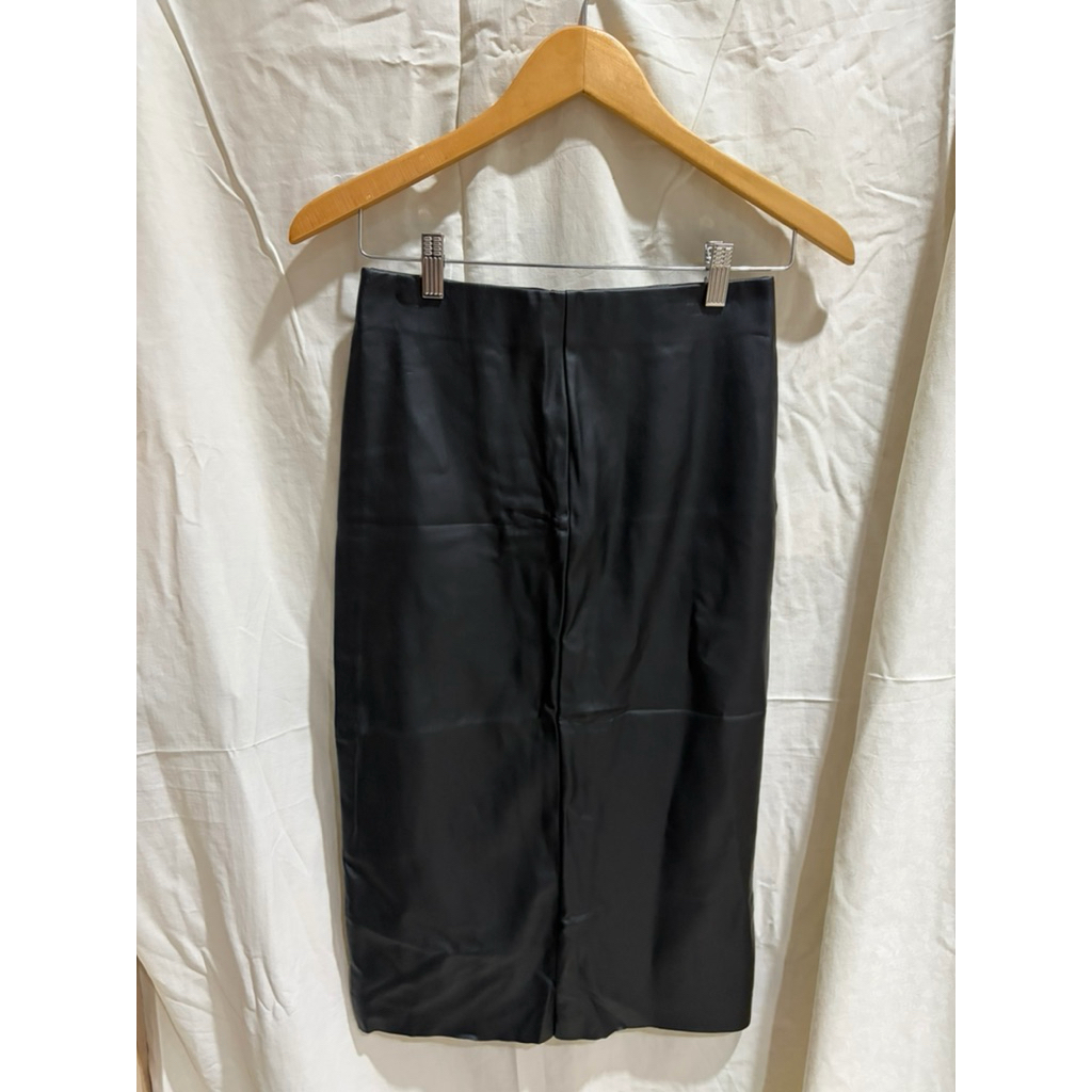 PRELOVED Second JUAL Rok Kulit Wanita H&M Leather Skirt Women size 36