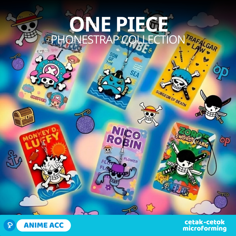 One Piece Phone Strap Gantungan HP Karakter Anime