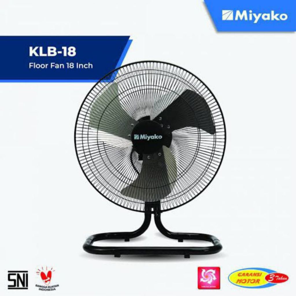 Miyako KLB-18 Kipas Angin duduk Deskfan tornado 18 inch baling besi