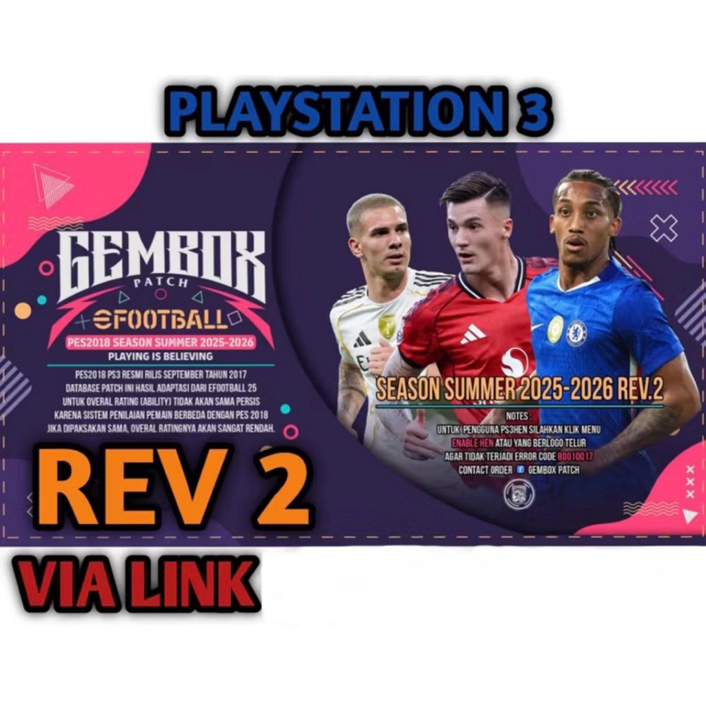 PES 2026 Gembox Patch PS3 rev 2 new