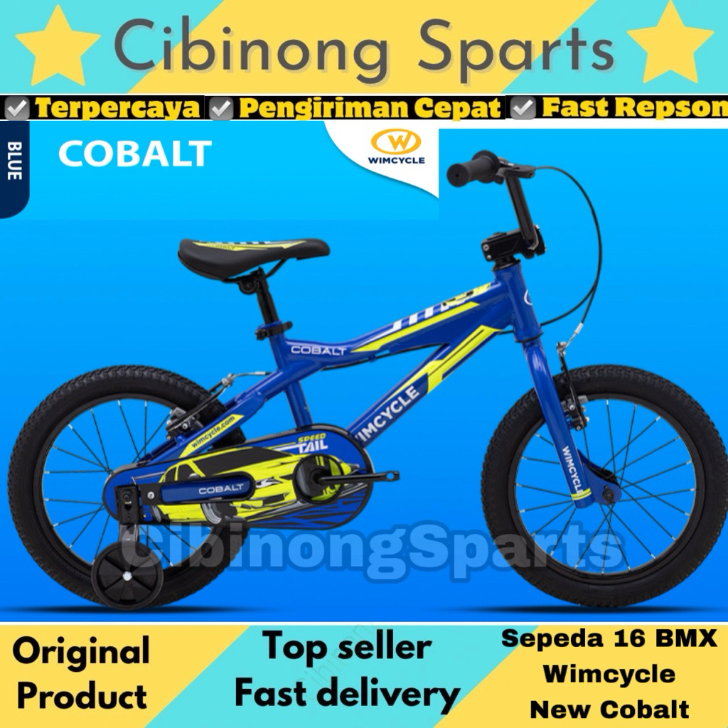 Sepeda Anak 16 BMX Wimcycle Cobalt New Product Good Quality
