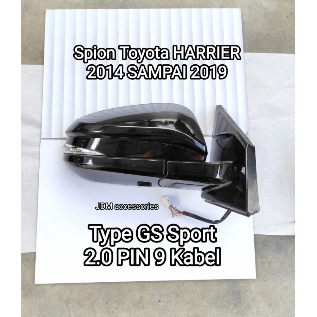 Spion Toyota Harrier 2014 2015 2016 2017 2018 2019 Kanan Original Type GS Sport Kabel 9