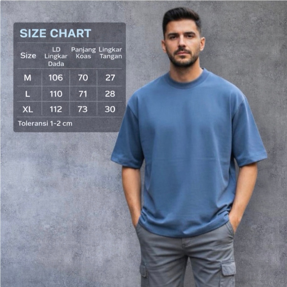 Kaos oversize pria Airism premium T-SHIRT oversized