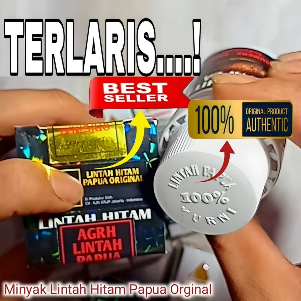 minyak lintah hitam Papua original asli pembesar kelamin permanen kuat tahan lama