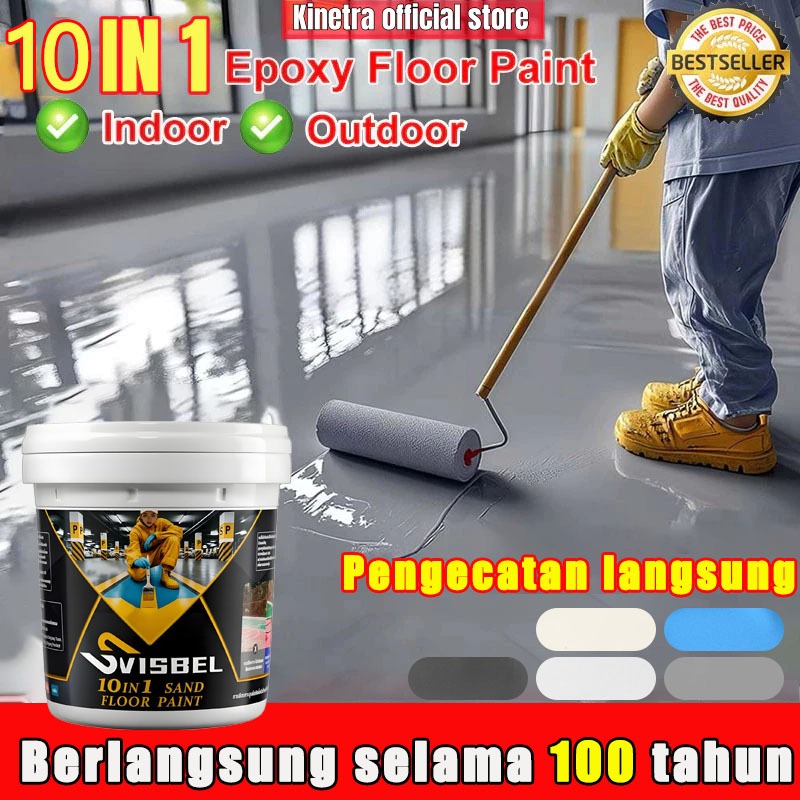 SVISBEL Cat lantai epoxy lantai semen 10-In-1 1kg cat genteng anti bocor anti air cat lantai seperti