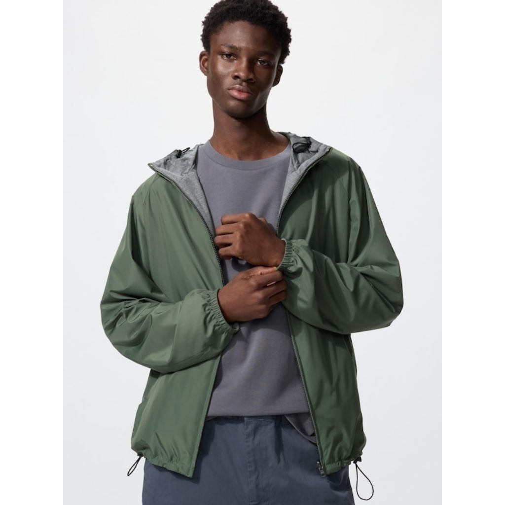 UNIQLO Jastip Jaket Parka Reversibel Reversible Water Repellent