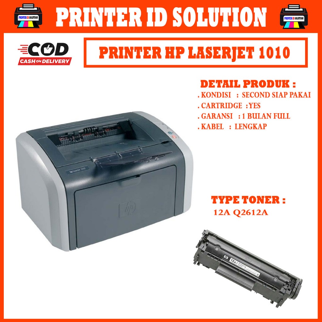 Printer Hp laserjet 1010 laser mono