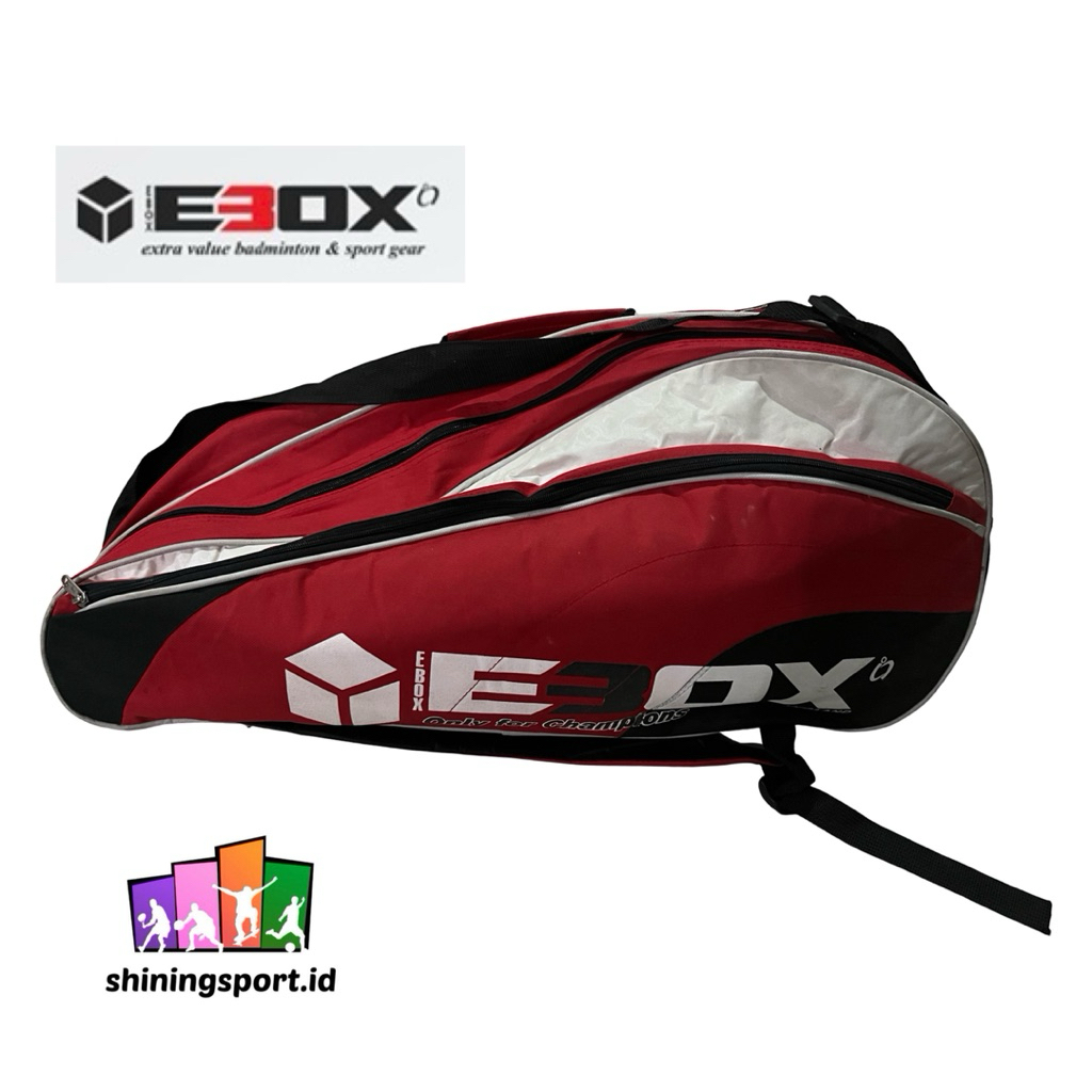 Tas Raket Badminton Ebox 2R Ransel Bahan Tebal 100% Original