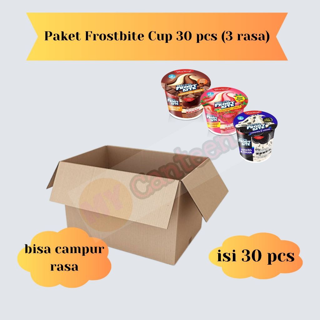 Paket Glico WIngs Frostbite Cup 30 pcs