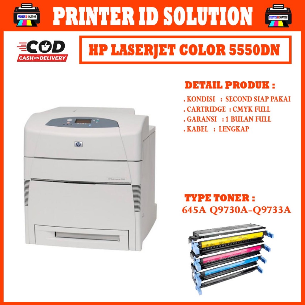 PRINTER HP COLOR LASERJET 5550DN