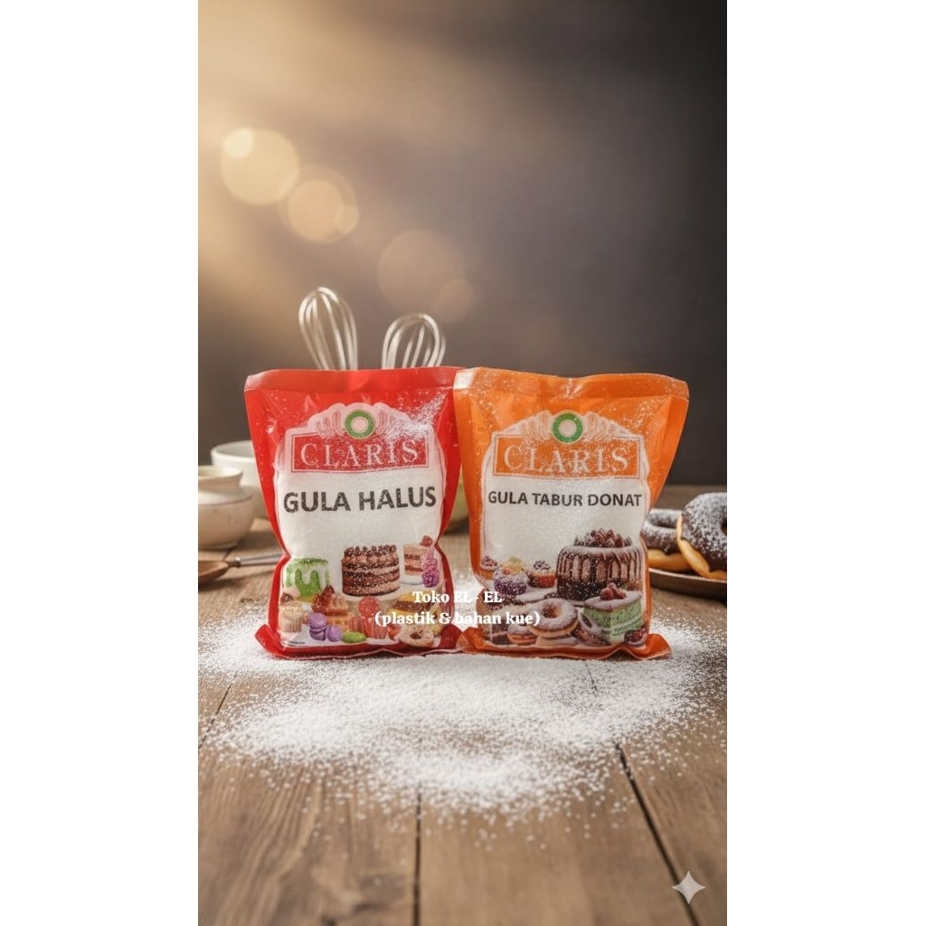 Gula Halus  Claris / Gula Tabur Donat Claris / Gula Dingin