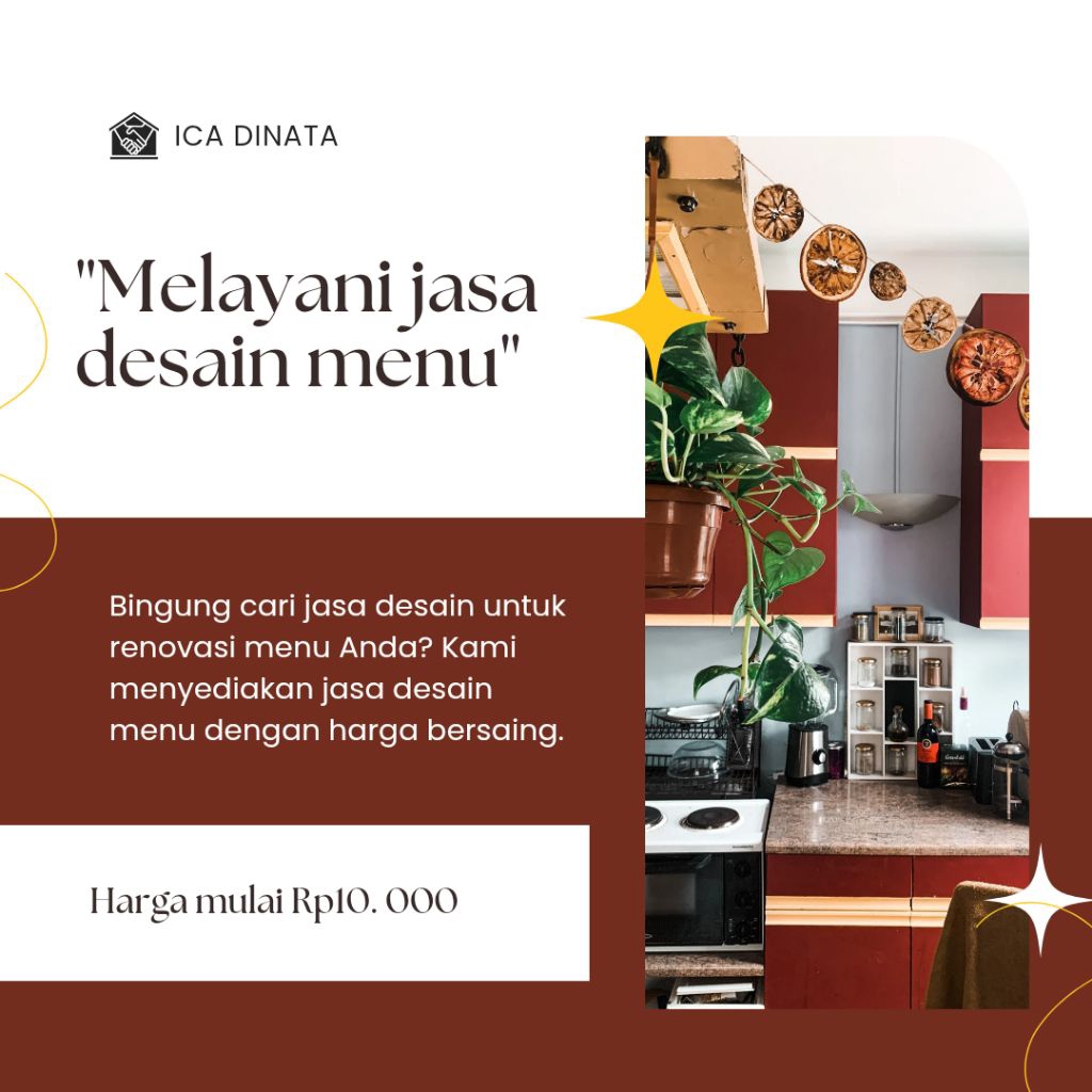 Melayani Jasa Desain Pembuatan Menu Makanan dan Minuman