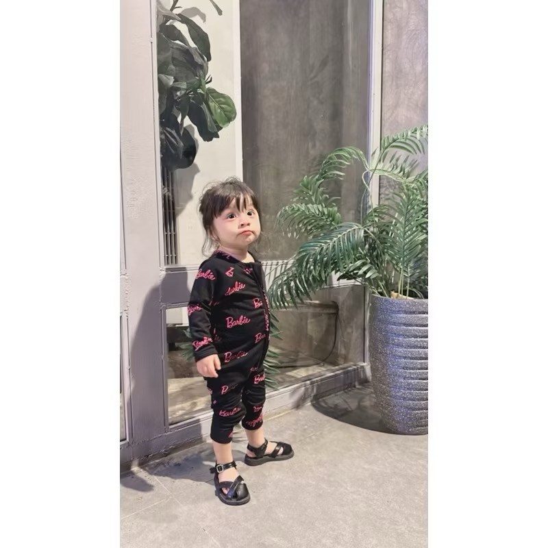 Barbie Jumper Sleting | Jumpsuit Barbie Bayi Perempuan