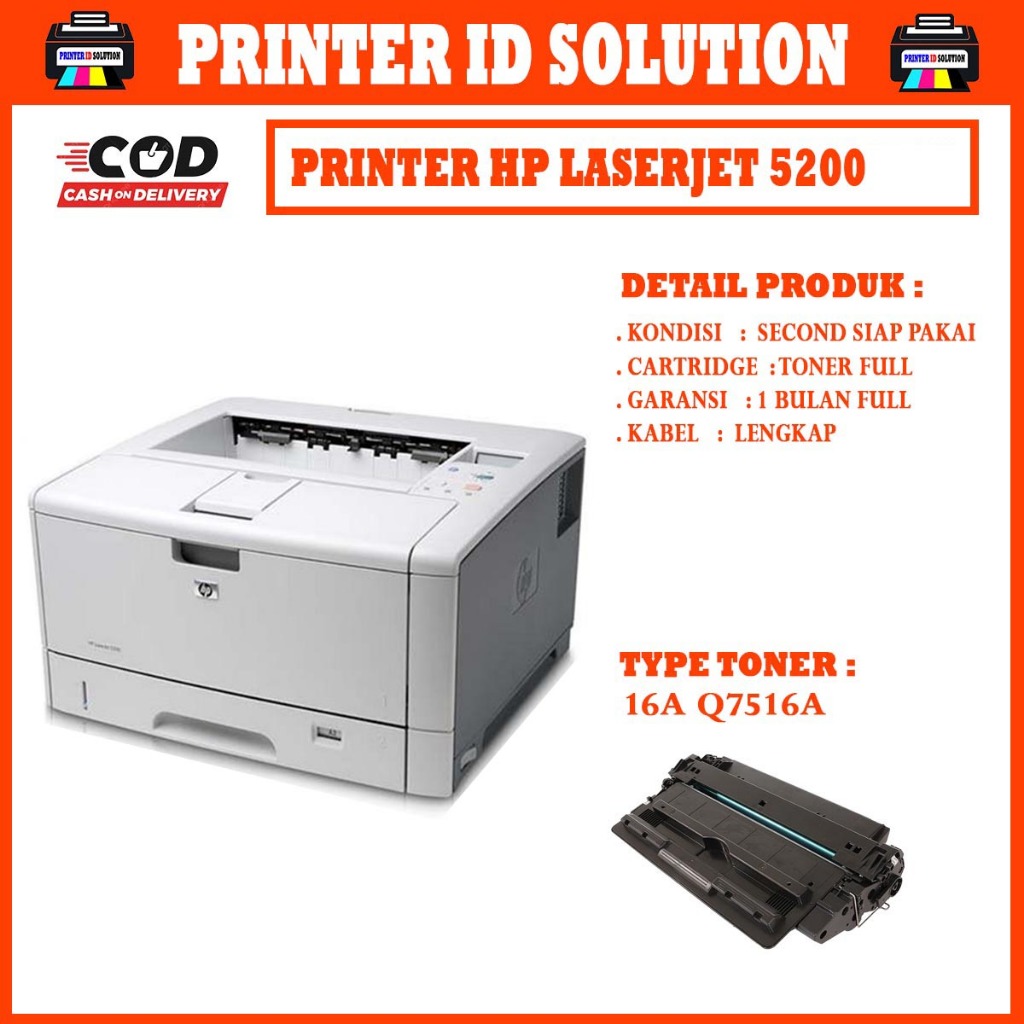 Printer Hp Laserjet 5200  printer A3
