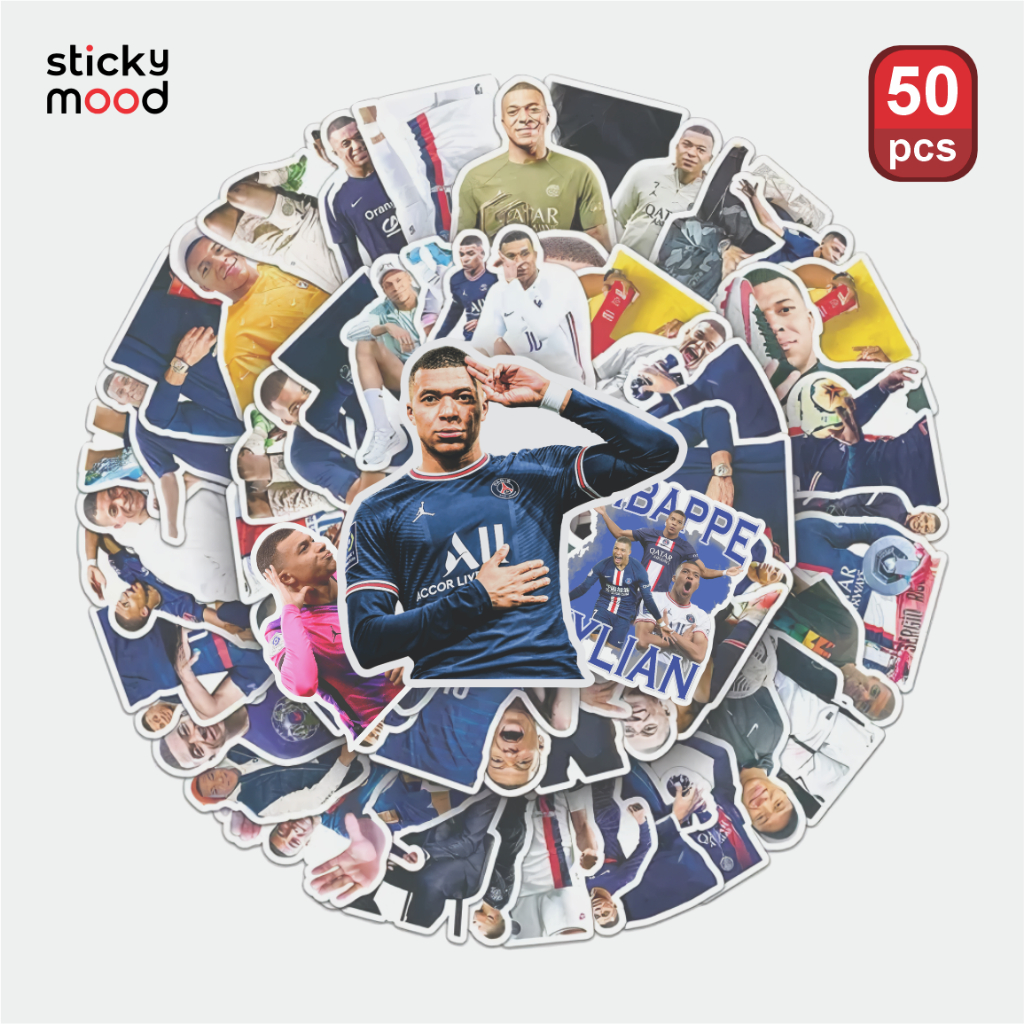 Sticker Kylian Mbappe France Football Star Waterproof