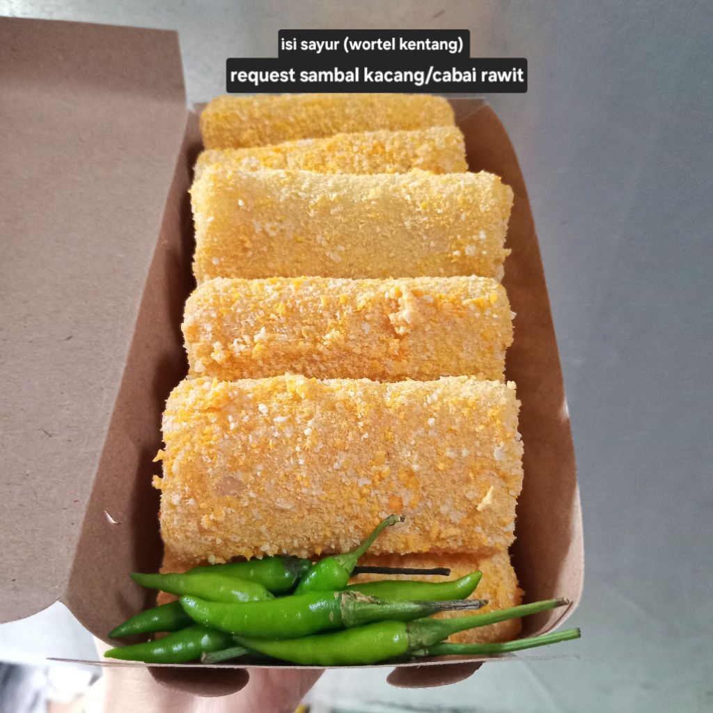 RISOL BIHUN 10PCS HOMEMADE SAMBEL KACANG