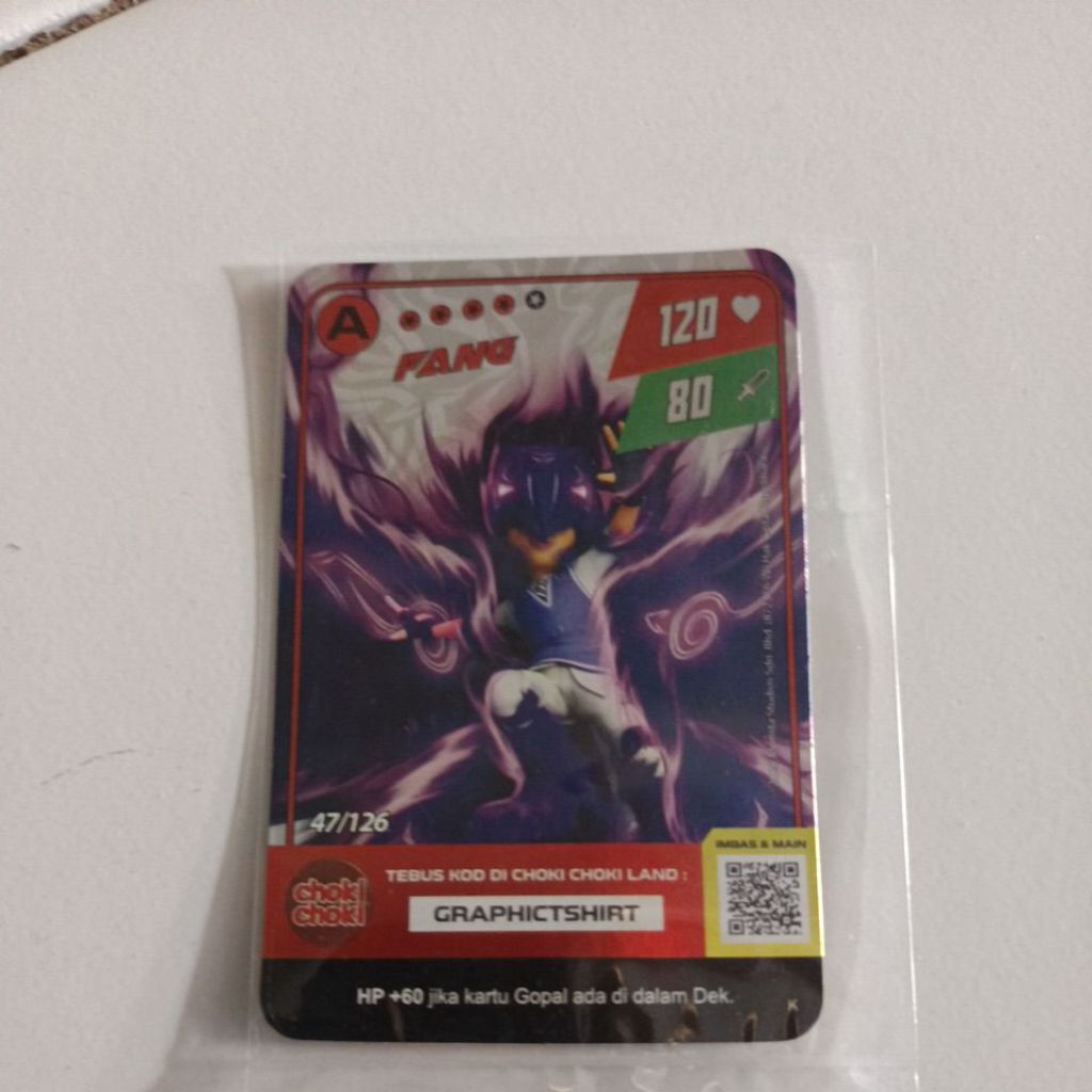 kartu choki choki boboiboy fang