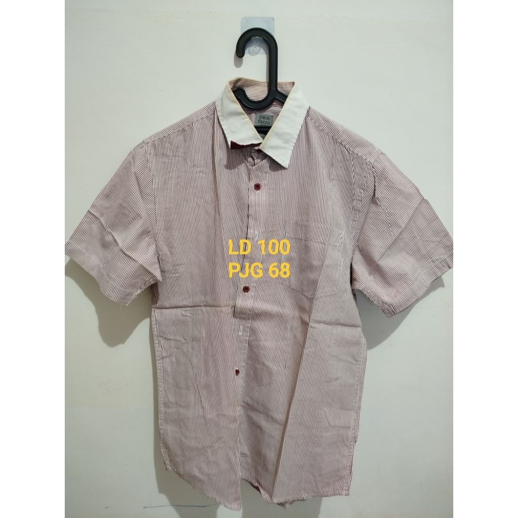 KEMEJA PRIA LD 100 PJG 68 MEREK PACO RAZZO BRAND MATAHARI KEMEJA FAVORIT