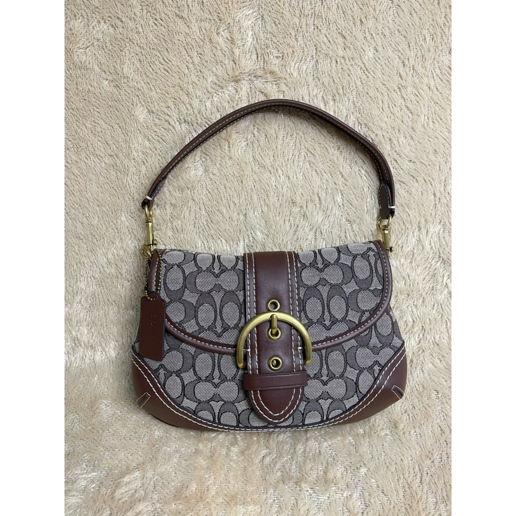 Tas coc ketek bulan sabit kulit asli