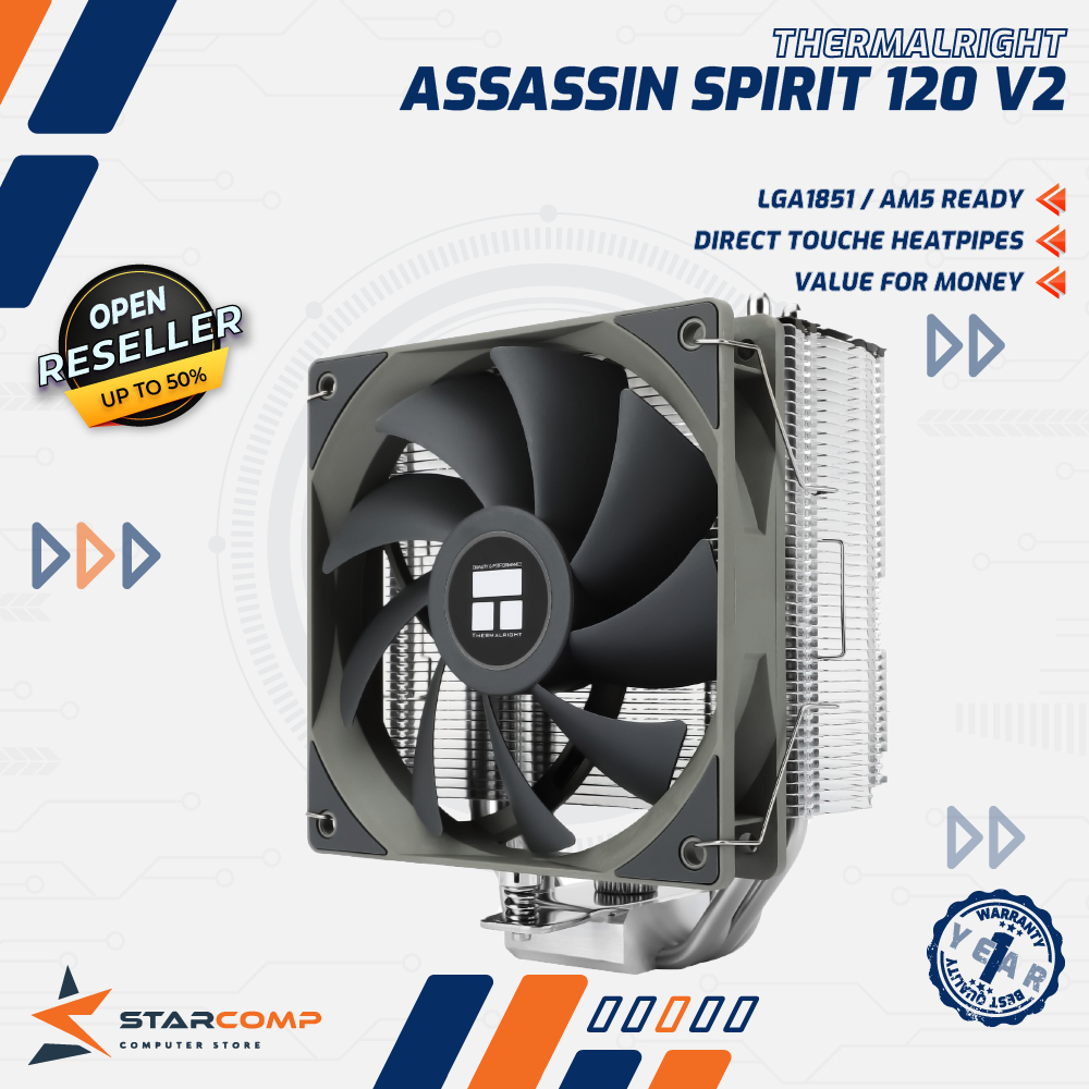 THERMALRIGHT ASSASSIN SPIRIT 120 V2 CPU AIR COOLER INTEL /  AMD