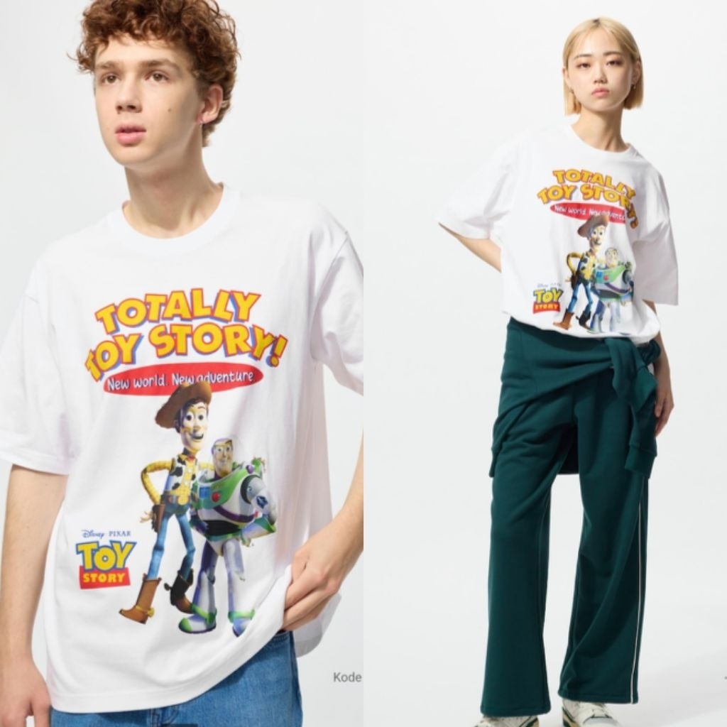 UNIQLO KAOS UT TOY STORY 00 WHITE BARU ASOI ORIGINAL
