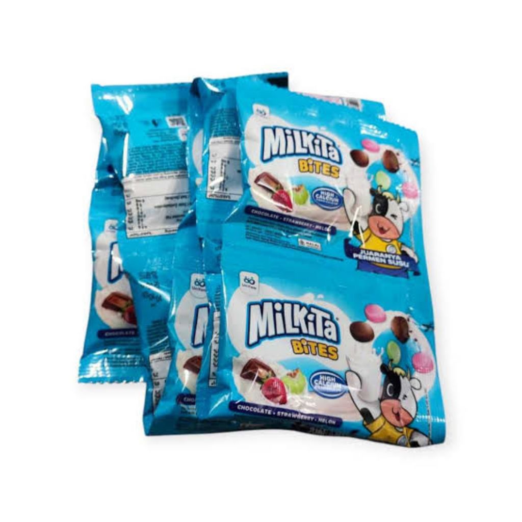 PERMEN MILKITA BITES renceng isi 10 sachet