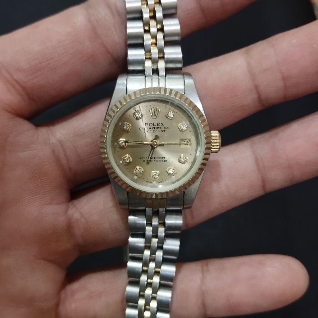 Rolex Oyster Perpetual Lady-Datejust dua warna