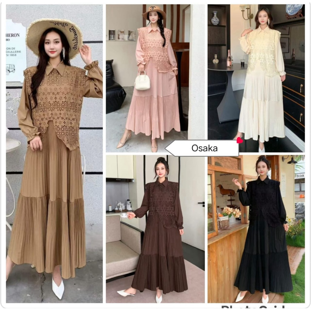 gamis osaka, dress kev, gamis bangkok, gamis putih, white maxi, dress katun bordir, gamis eyelet, ga