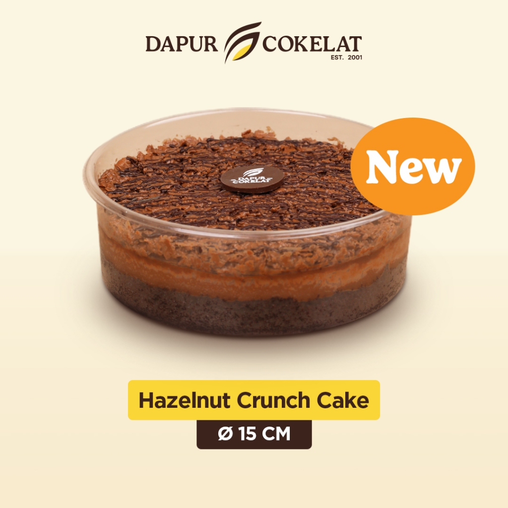 DAPUR COKELAT - Hazelnut Crunch Cake | Cake Cokelat Crunchy dan Cokelat Hazelnut
