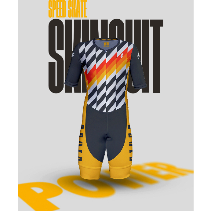 Skinsuit Sepatu Roda Inline Skate Jersey Sport Power Apparel Unisex