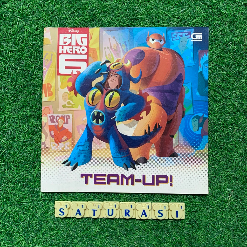 (Saturasi Preloved) Disney Big Hero 6 : Team Up - Buku Cerita Anak