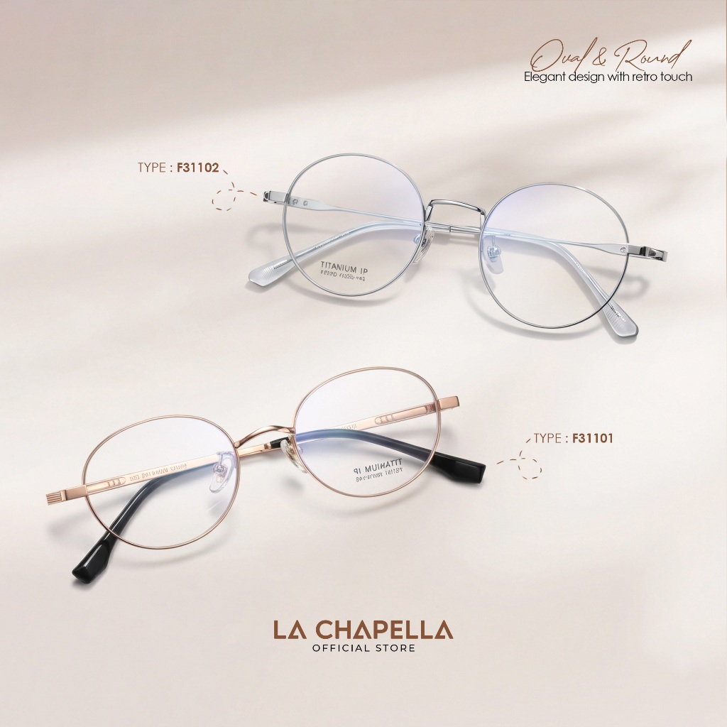 La Chapella Kacamata  Minus Lensa Minus Anti Radiasi Blueray Photocromic Bluecromic Bentuk Oval Baha