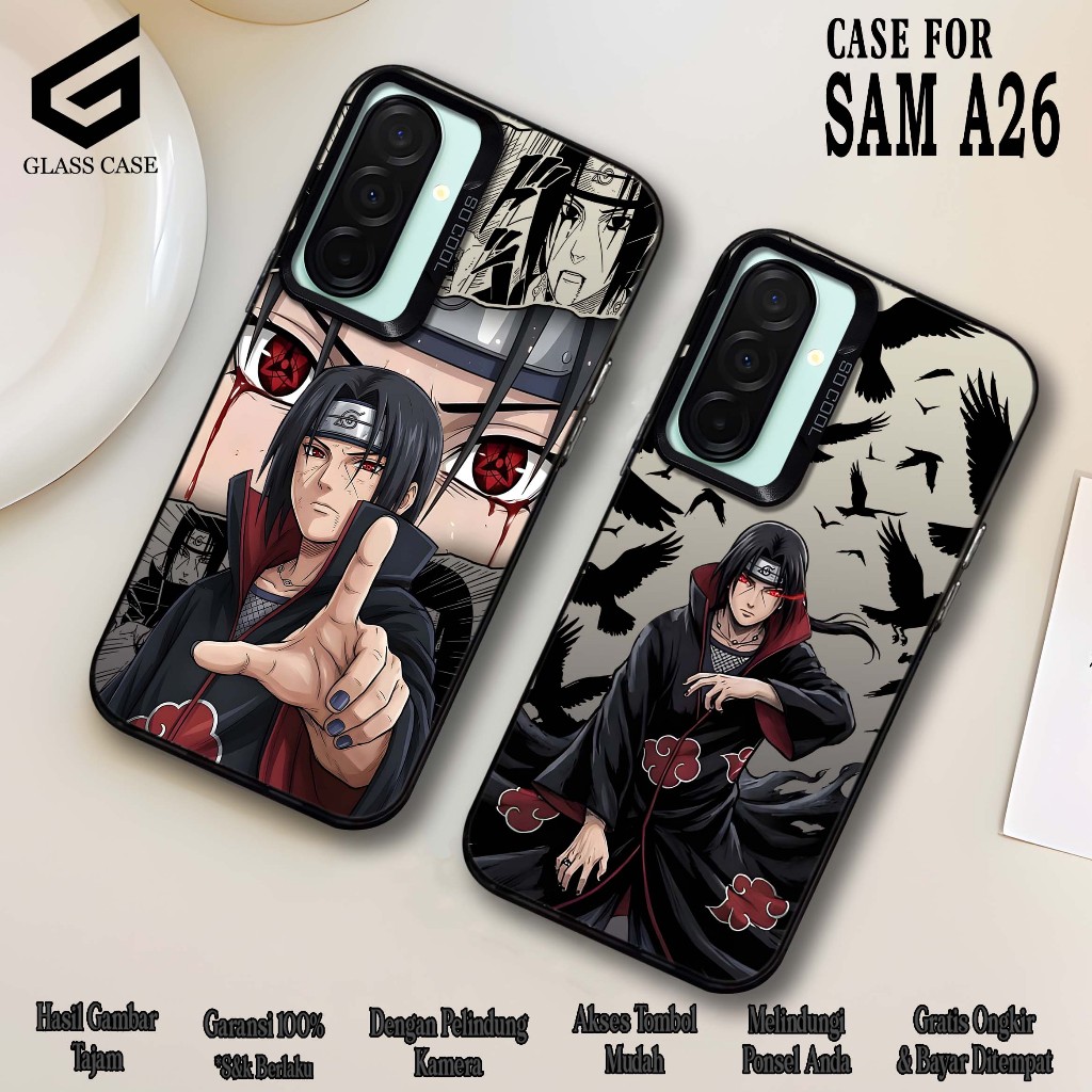 CASE SAMSUNG A26 SOFTCASE HYBRID IMD PLATE HOLOGRAM PREMIUM SO COOL ( UCHIHA ITACHI ) Casing Glossy