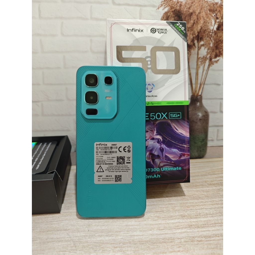 infinix note 50x 5g 8/256 garansi resmi second