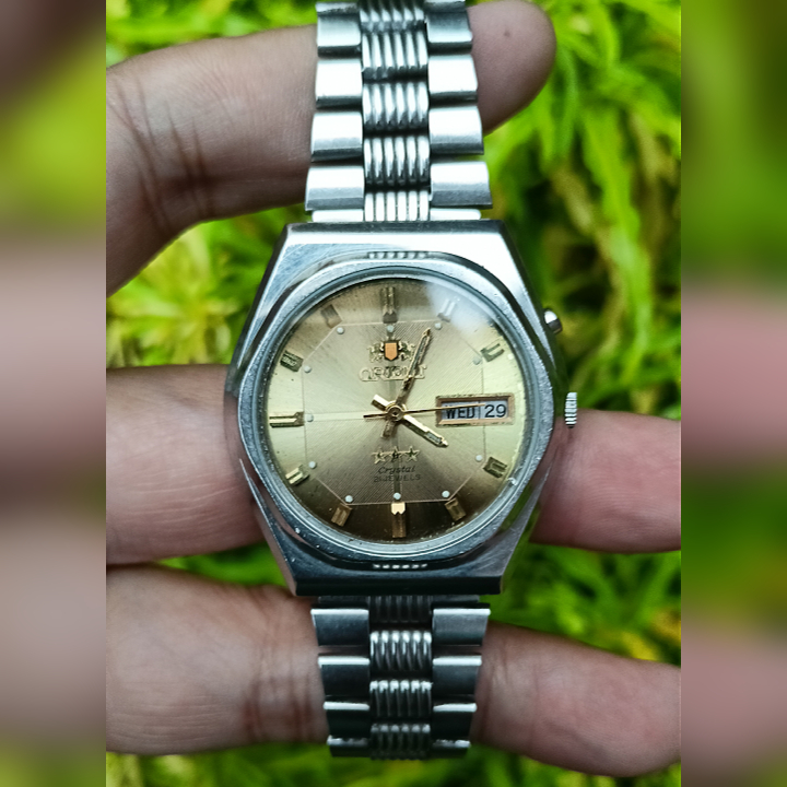 ORIENT 21 JEWELS 3 STAR OS459C623C Silver Gold Original Second | Jam Tangan Pria Klasik