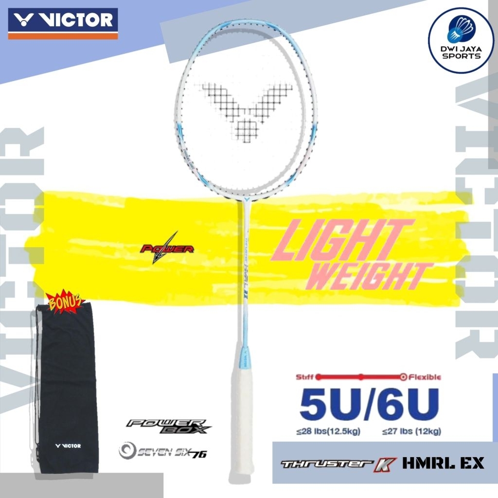 Raket Badminton Victor THRUSTER K HMRL EX A | Victor thruster hmr l ex a | victor tk hmrl ex