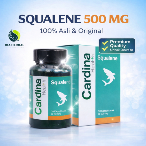 Squalene Asli 100% Original – Cardina Health Squalene Kapsul 500 mg
