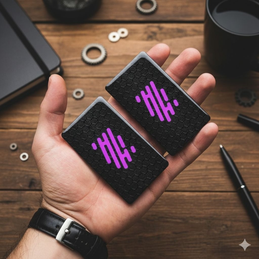 MAW Panel Magnet Akrilik R234 Carbon Hitam Purple Full Print Magnet Backdoor Kulkas / Pengganti Bate